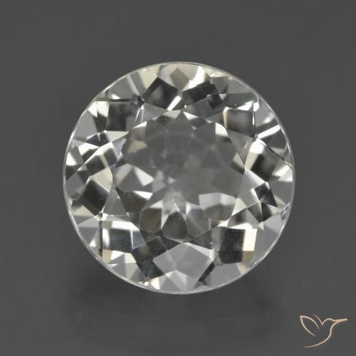 Topázio branco quente Natural 5.51ct, Corte Redondo, VVS