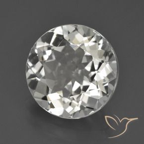 Topázio branco quente Natural 5.51ct, Corte Redondo, VVS