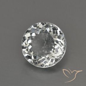 Topázio branco quente Natural 4.62ct, Redondo, VS