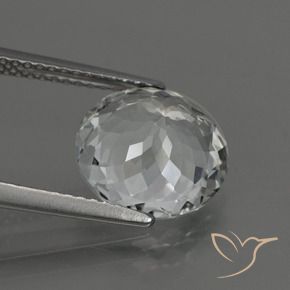 Topázio branco quente Natural 4.62ct, Redondo, VS
