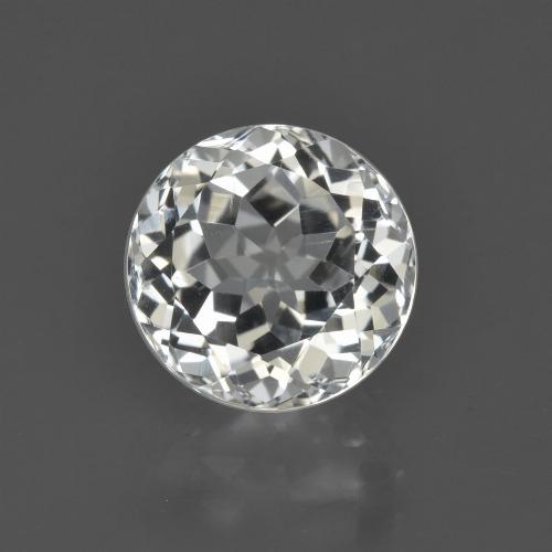 Topázio branco quente Natural 4.36ct, Corte Redondo, VVS