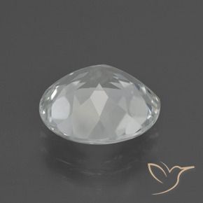 Topázio branco natural 4,87ct, corte redondo, VVS-VS