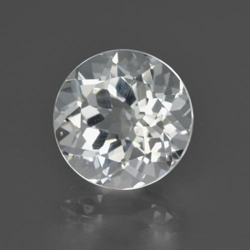 Topázio branco natural 4,63ct, corte redondo, VS