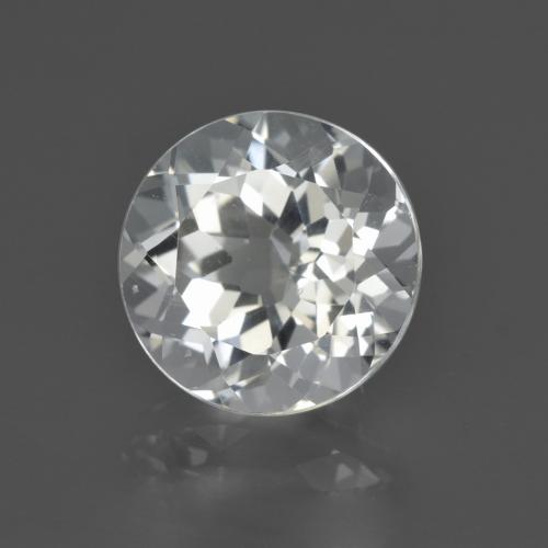 Topázio branco natural 4,63ct, corte redondo, VS