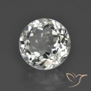 Topázio branco quente Natural 4.81ct, Redondo, VS