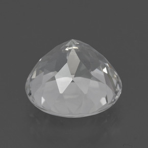 Topázio branco natural 5,49ct, corte redondo, VVS