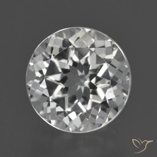 5.50ct Natural Branco Topázio, Redondo, VVS