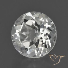 Topázio Branco Natural 5.50ct, Redondo, VVS