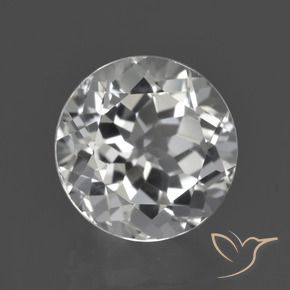Topázio Branco claro Natural 4.82ct, Redondo, VS