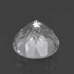 Topázio branco natural 4,76ct, corte redondo, VVS