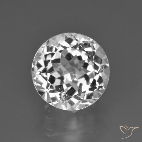 4.21ct Natural branco quente Topázio, Redondo, VS