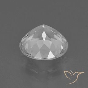 Topázio Branco claro Natural 4.33ct, Redondo, VS