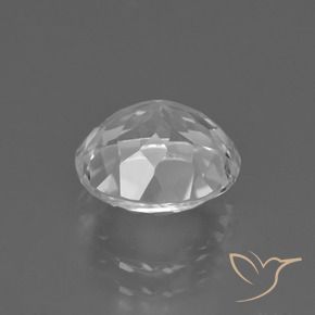 Topázio Branco claro Natural 4.02ct, Redondo, VS