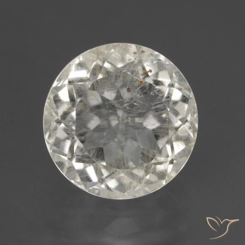 4.12ct Natural branco quente Topázio, Redondo, VS-SI