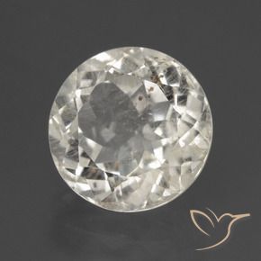 Topázio branco quente Natural 4.12ct, Redondo, VS-SI