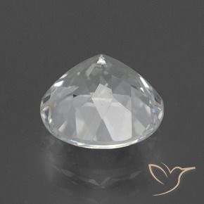 Topázio Branco claro Natural 3.66ct, Redondo, VVS-VS
