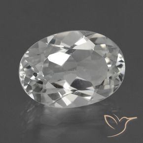 Topázio branco quente Natural 5.12ct, oval, VS