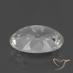 Topázio branco quente Natural 5.12ct, oval, VS