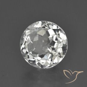 Topázio branco quente Natural 3.15ct, Redondo, VS