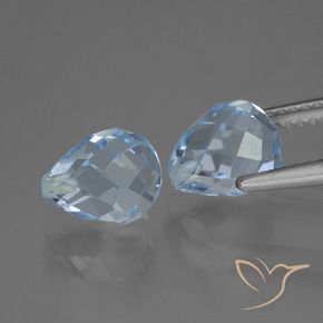 Pedras preciosas de Topázio Céu azul natural de 5.17 ct, Briolette, VVS-VS