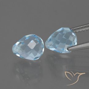 Pedras preciosas de Topázio Céu azul natural de 5.02 ct, Briolette, VVS-VS