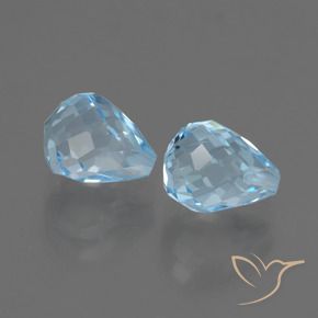 Pedras preciosas de Topázio Céu azul natural de 5.00 ct, Briolette, VS