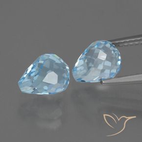 Pedras preciosas de Topázio Céu azul natural de 5.00 ct, Briolette, VS