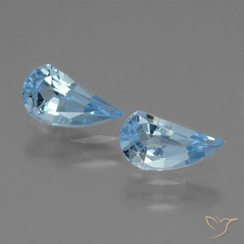 2.68ctw Natural Céu azul Topázio, Chique, VVS-VS