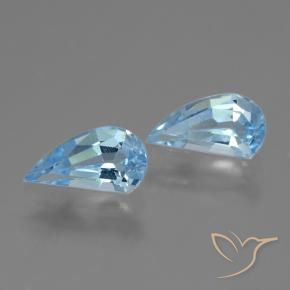 Pedras preciosas de Topázio Céu azul natural de 2.68 ct, Chique, VVS-VS