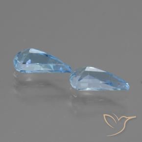 Pedras preciosas de Topázio Céu azul natural de 2.68 ct, Chique, VVS-VS