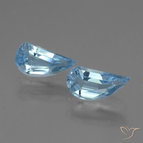 2.74ctw Natural Azul Suíço Topázio, Chique, VVS-VS