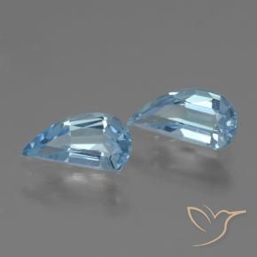 Pedras preciosas de Topázio Azul Suíço natural de 2.74 ct, Chique, VVS-VS