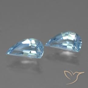 Pedras preciosas de Topázio Céu azul natural de 2.69 ct, Chique, VVS-VS