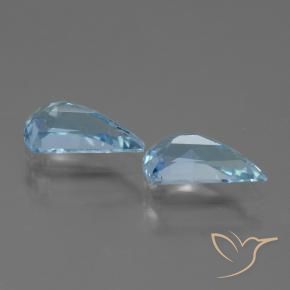 Pedras preciosas de Topázio Céu azul natural de 2.69 ct, Chique, VVS-VS