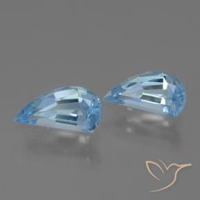 Pedras preciosas de Topázio Céu azul natural de 2.68 ct, Chique, VVS-VS