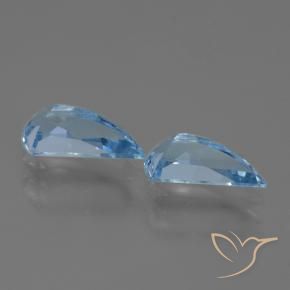 Pedras preciosas de Topázio Céu azul natural de 2.68 ct, Chique, VVS-VS