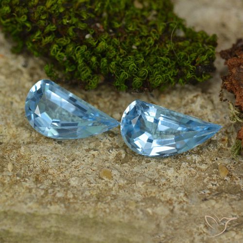 2.71ctw Natural Céu azul Topázio, Chique, VVS-VS