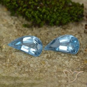 Pedras preciosas de Topázio Céu azul natural de 2.71 ct, Chique, VVS-VS