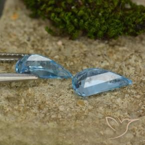 Pedras preciosas de Topázio Céu azul natural de 2.71 ct, Chique, VVS-VS