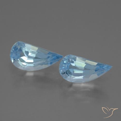 2.85ctw Natural Céu azul Topázio, Chique, VVS-VS