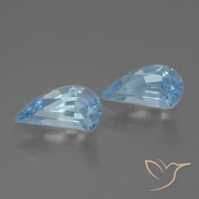 Pedras preciosas de Topázio Céu azul natural de 2.85 ct, Chique, VVS-VS