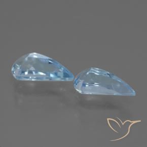Pedras preciosas de Topázio Céu azul natural de 2.85 ct, Chique, VVS-VS