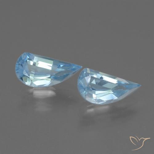2.51ctw Natural Céu azul Topázio, Chique, VVS-VS