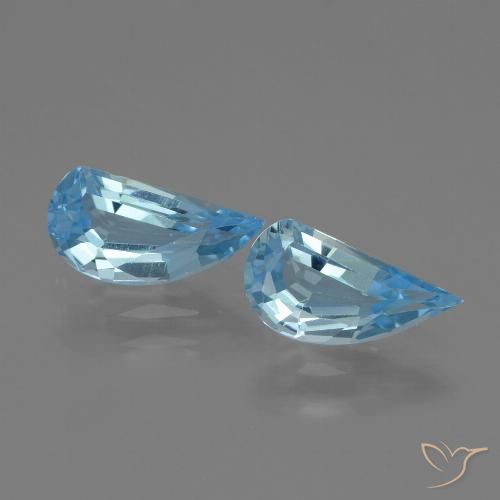 2.59ctw Natural Céu azul Topázio, Chique, VVS-VS