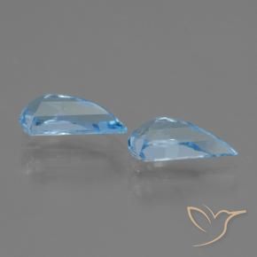 Pedras preciosas de Topázio Céu azul natural de 2.59 ct, Chique, VVS-VS
