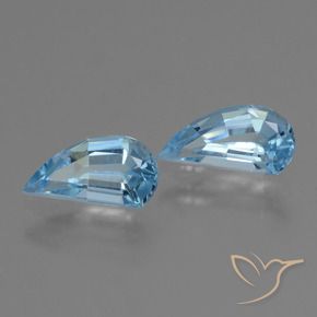 Pedras preciosas de Topázio Céu azul natural de 2.87 ct, Forma extravagante, VVS-VS