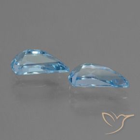 Pedras preciosas de Topázio Céu azul natural de 2.87 ct, Forma extravagante, VVS-VS