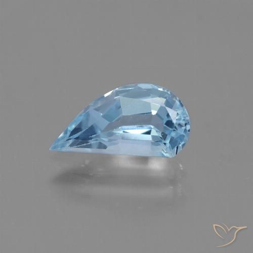 1.39ct Natural Céu azul Topázio, Chique, VVS-VS