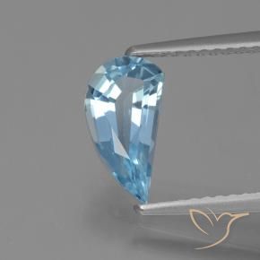 Topázio Céu azul Natural 1.33ct, Chique, VVS-VS