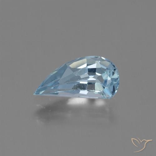 1.32ct Natural Céu azul Topázio, Chique, VVS-VS